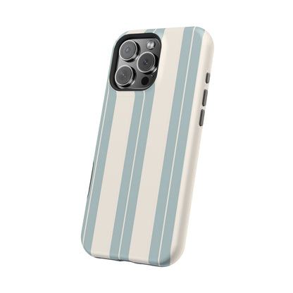 Wireless-Charging Compatible Case – Coastal Stripe