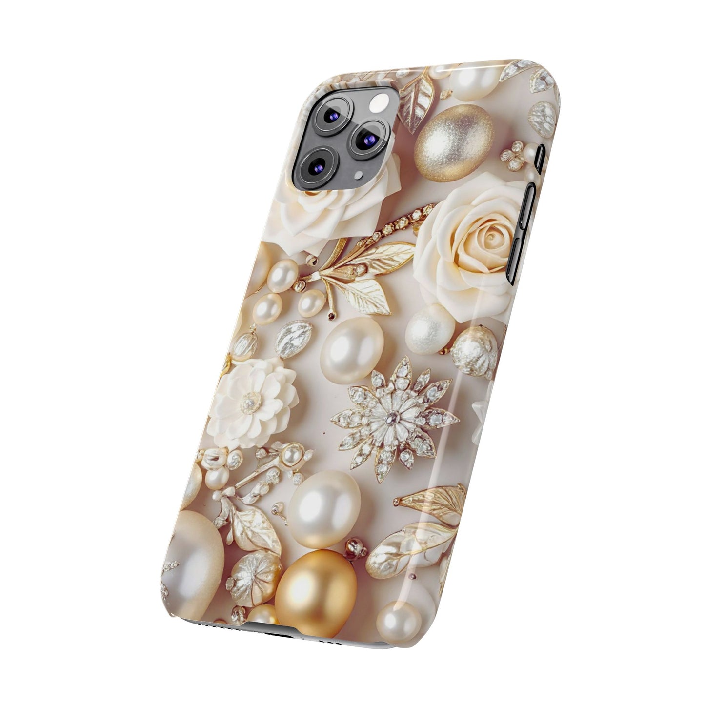 Slim Phone Case – Ivory Opulence