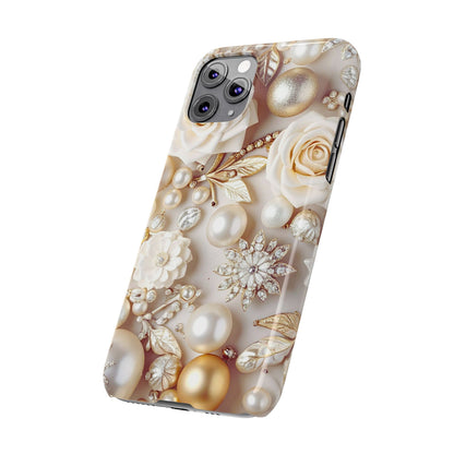 Slim Phone Case – Ivory Opulence