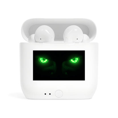 Wireless Earbuds – Neon Green Monster Eyes
