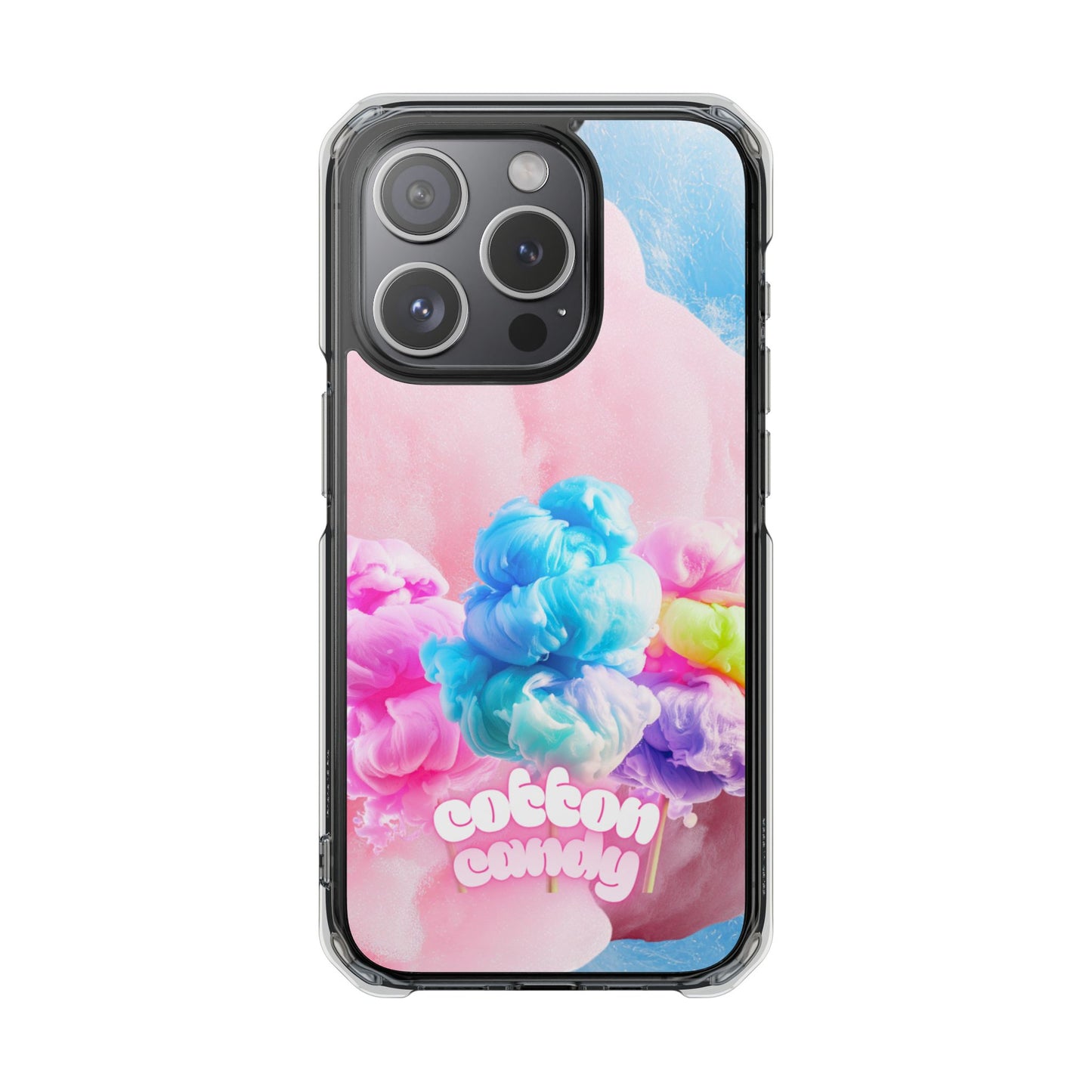 Clear Magnetic Phone Case – Cotton Candy Dream