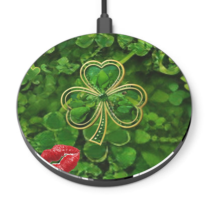 Wireless Charger – Lucky Clover Shamrock Kiss