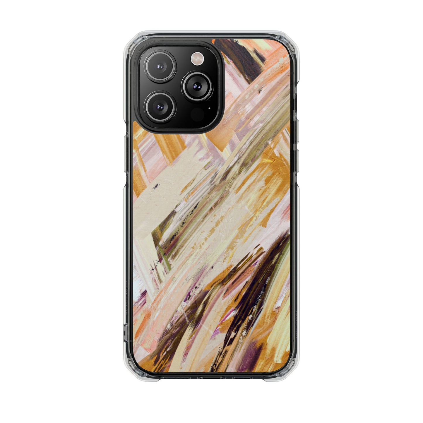 Clear Magnetic Phone Case – Brush & Bronze