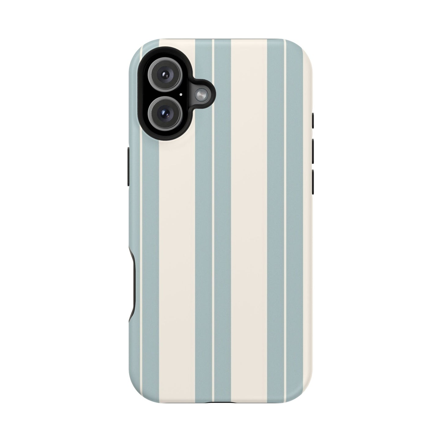 Wireless-Charging Compatible Case – Coastal Stripe