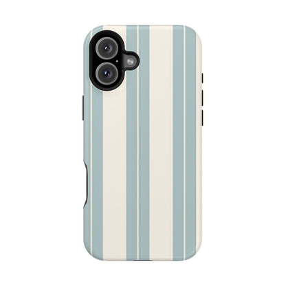 Wireless-Charging Compatible Case – Coastal Stripe