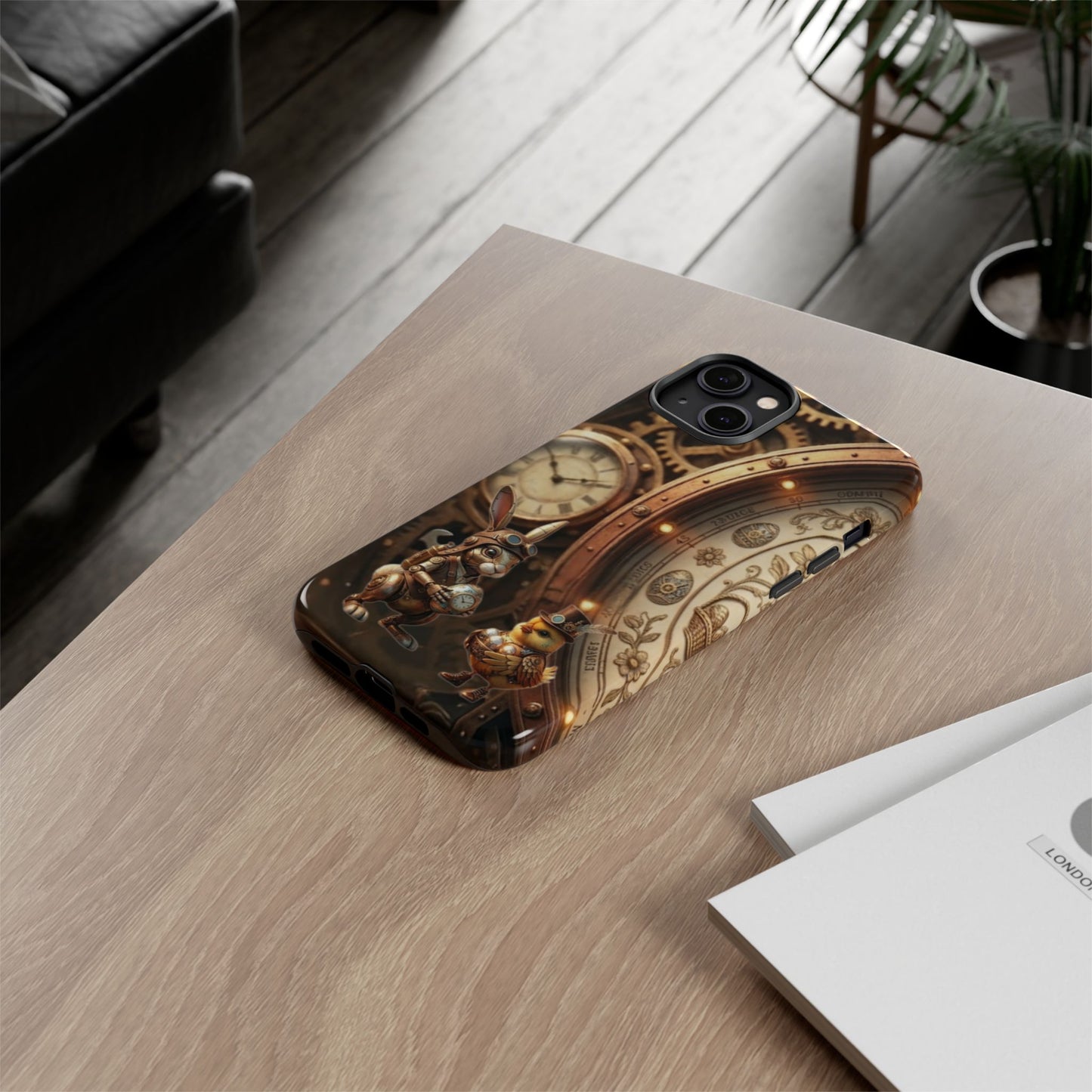 Protective Phone Case – Clockwork Cottontail