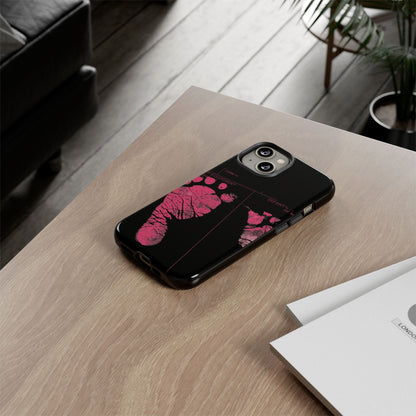 Protective Phone Case – Mom’s Little Pink Footprints