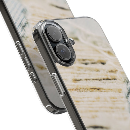 Clear Phone Case – Woven Warmth
