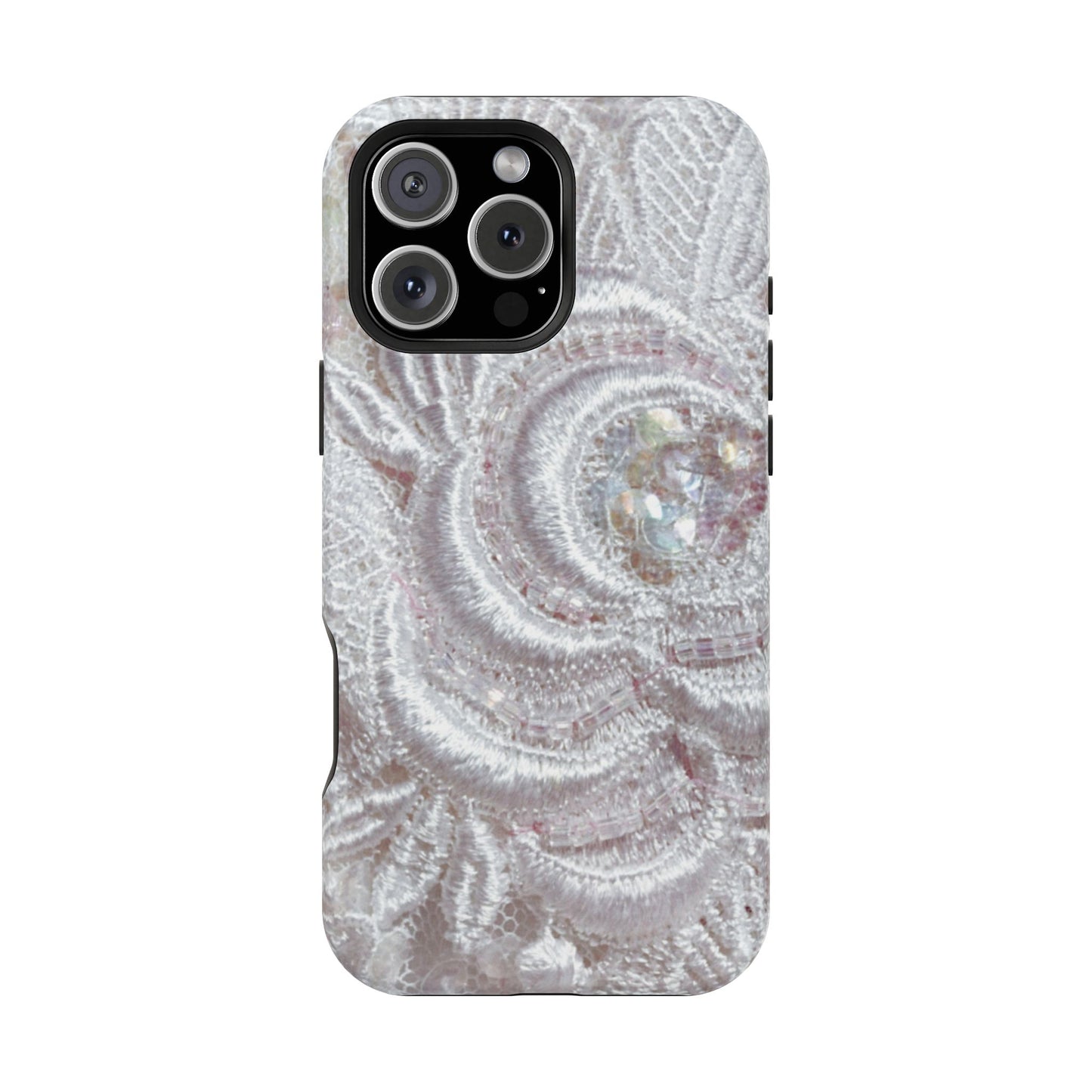 Wireless-Charging Compatible Case – Lace Veil