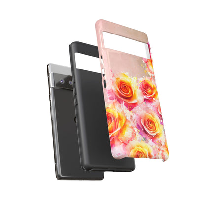 Protective Phone Case – Sunset Roses