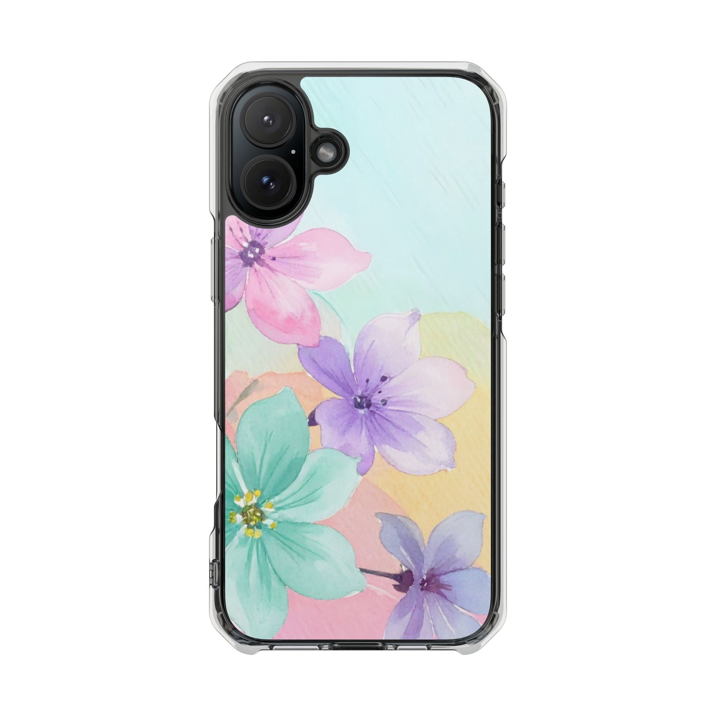 Clear Magnetic Phone Case – Water Petal