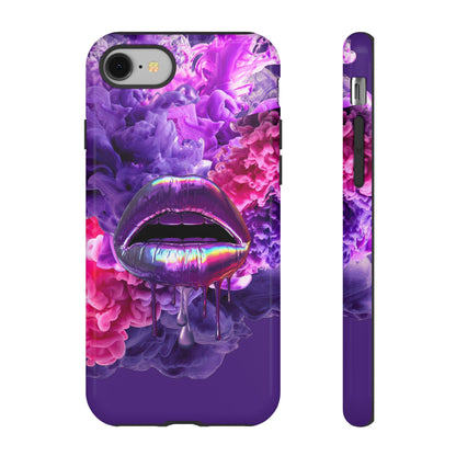 Protective Phone Case – Purple Haze Lips