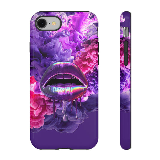 Protective Phone Case – Purple Haze Lips