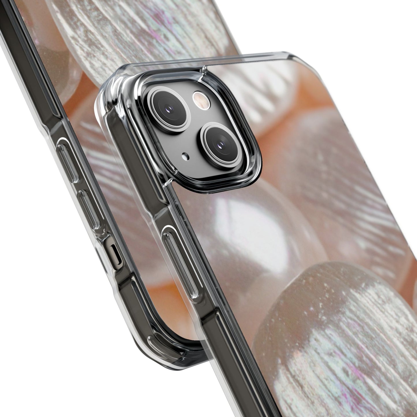 Clear Magnetic Phone Case – Blush Pearl