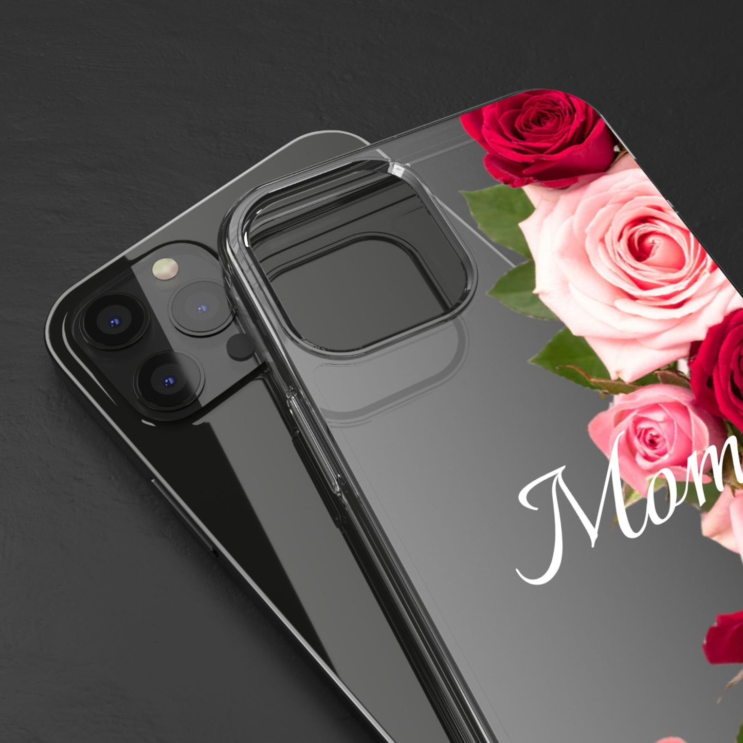 Clear Phone Case – Mom’s Rose Bouquet