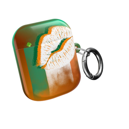 Wireless Earbud Case Cover – Irish Lip St. Patrick’s Day Design