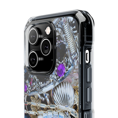 Clear Magnetic Phone Case – Chrome Jewel