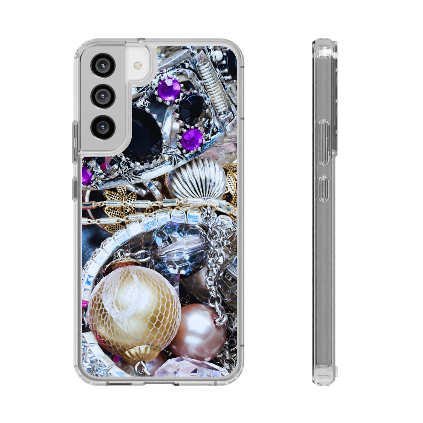 Clear Phone Case – Chrome Jewel