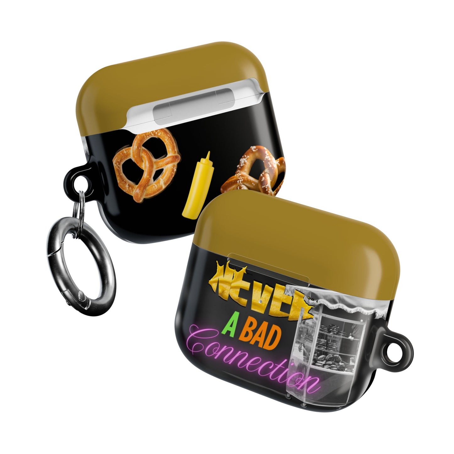 Wireless Earbud Case Cover – Never a Bad Connection Pretzel Stack