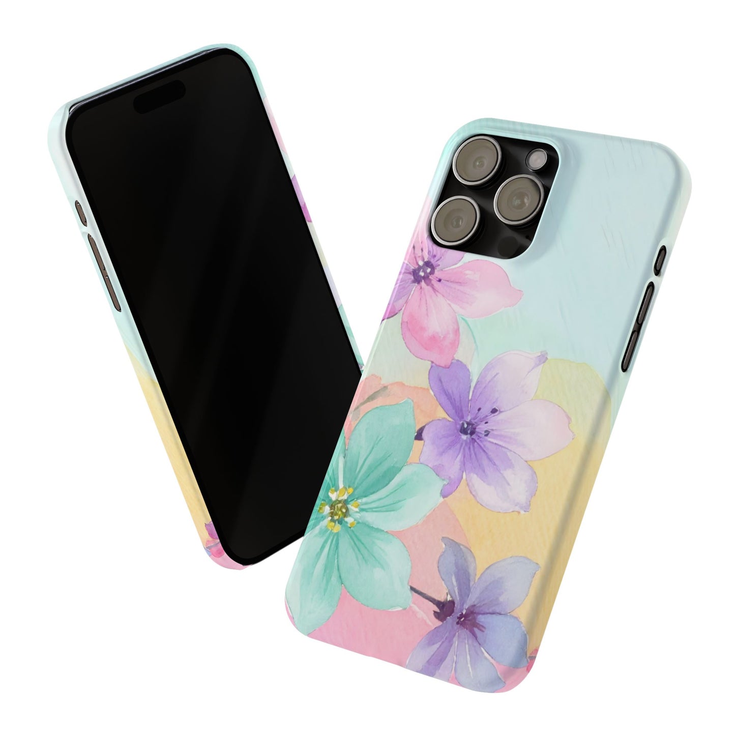 Slim Phone Case – Water Petal