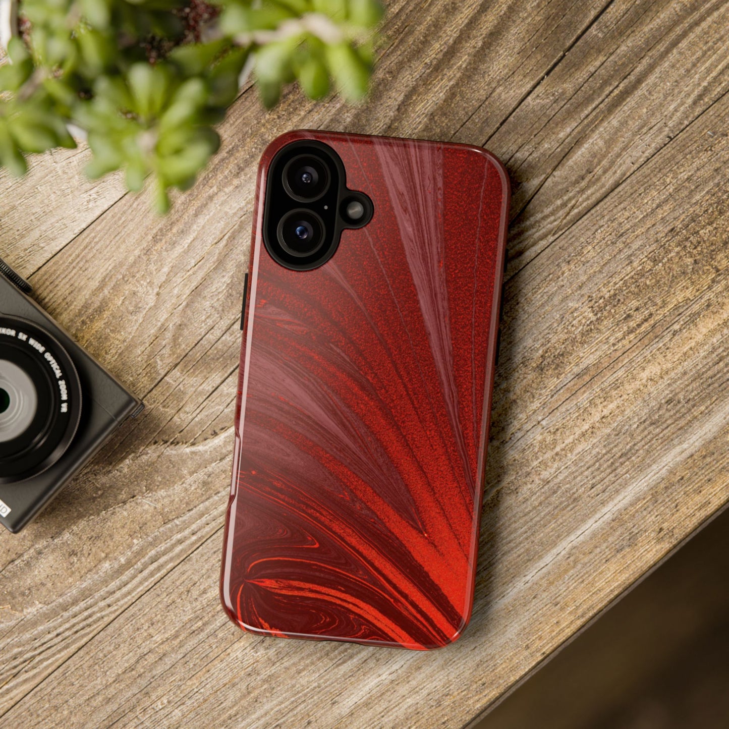 Protective Phone Case – Crimson Current