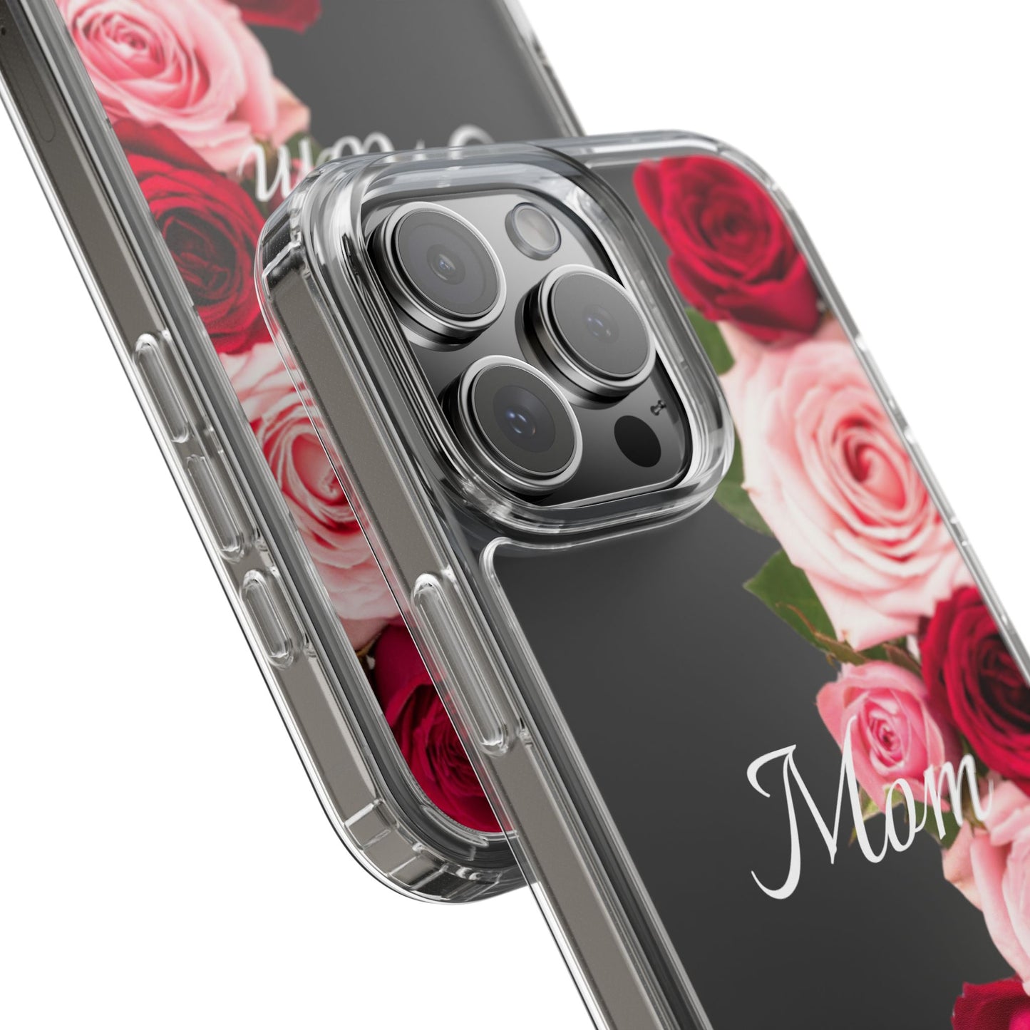 Clear Phone Case – Mom’s Rose Bouquet