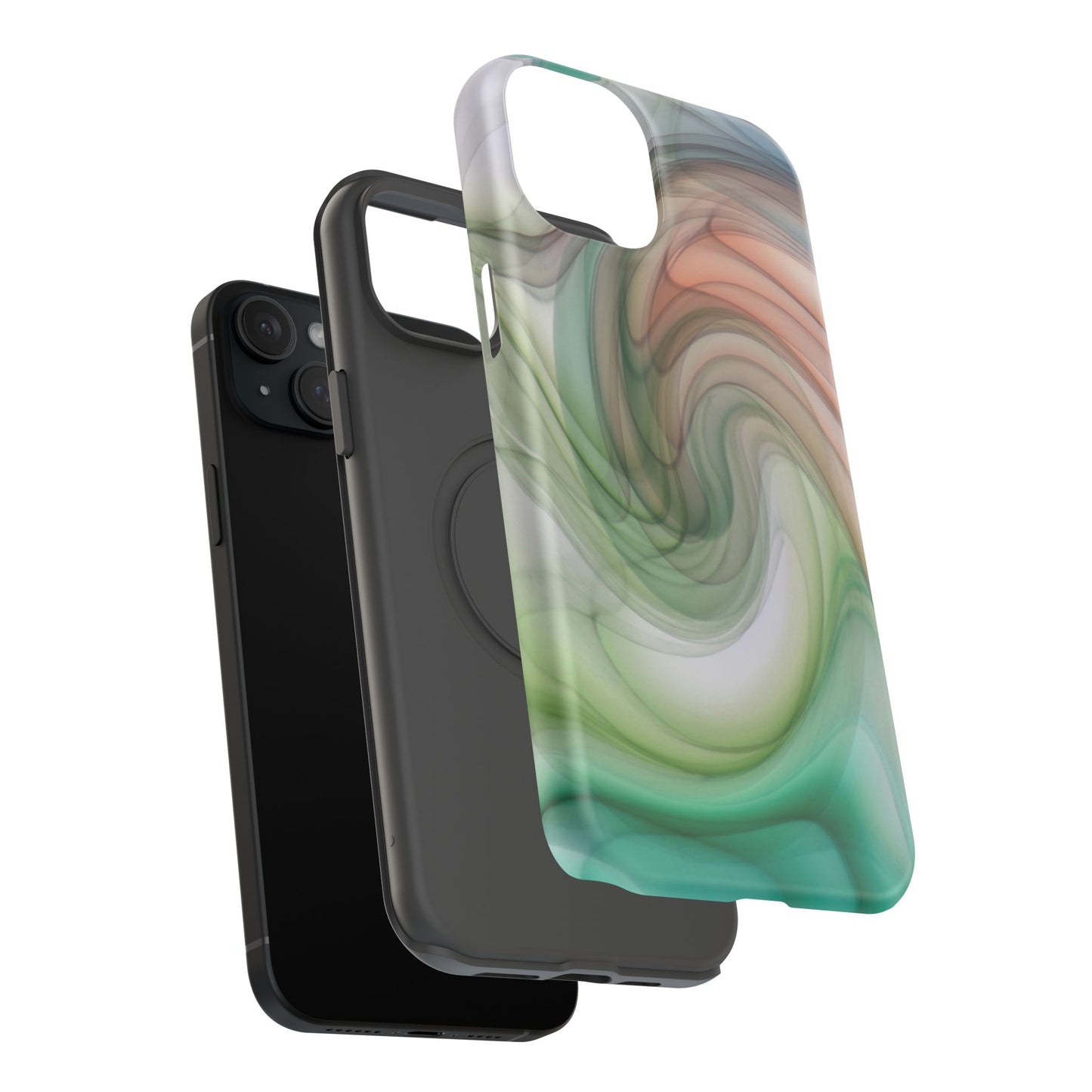 Impact-Resistant Phone Case – Marble Flow