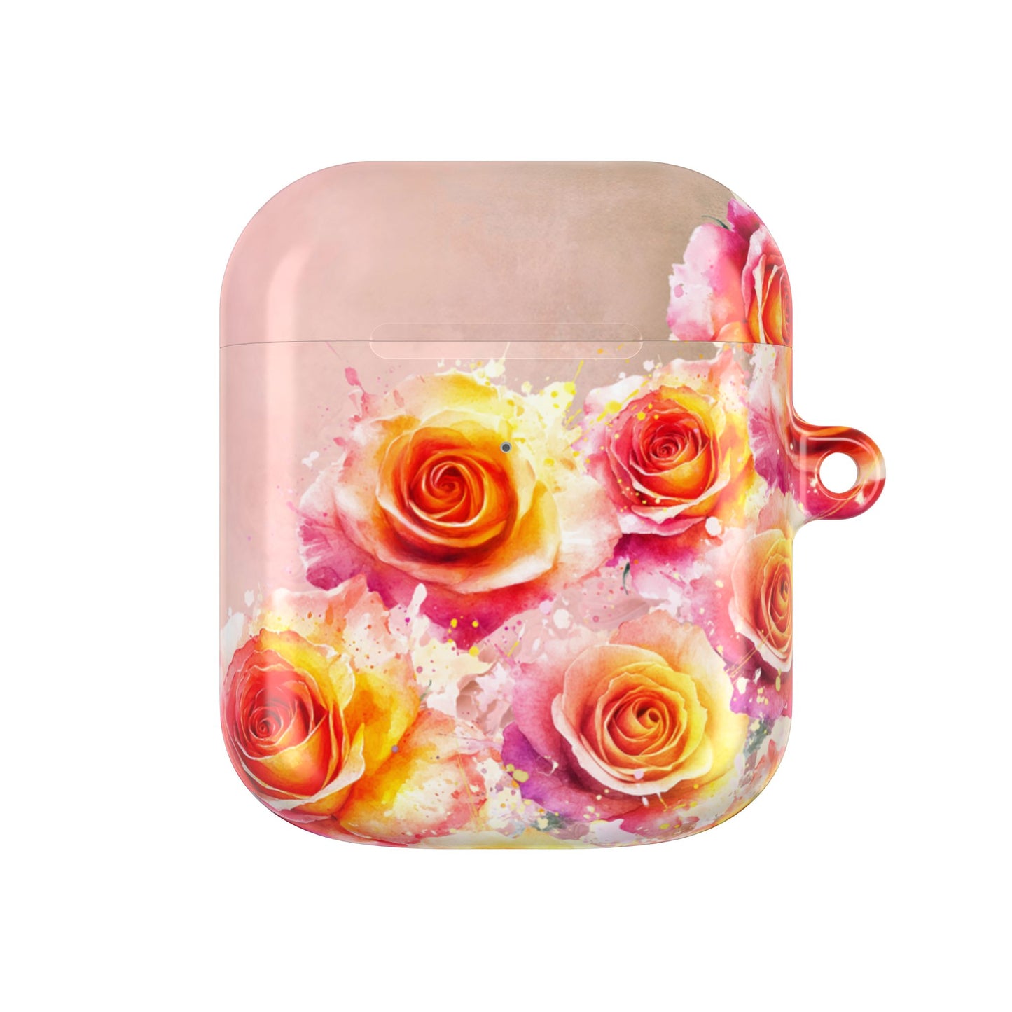Earbud Case Cover – Sunset Roses