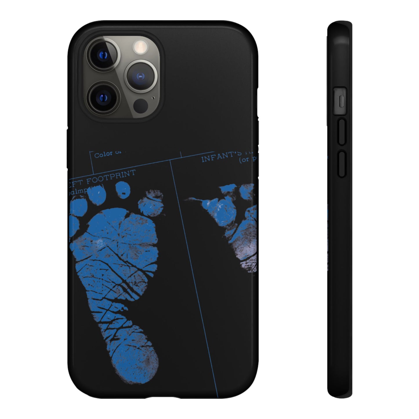 Protective Phone Case – Mom’s Little Blue Footprints