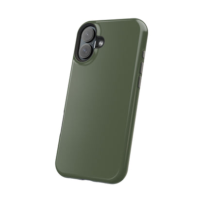 Wireless-Charging Compatible Case – Cabin Green – Compatible with iPhone 13–17 & Samsung Galaxy S25–S26 Series
