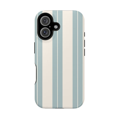 Wireless-Charging Compatible Case – Coastal Stripe