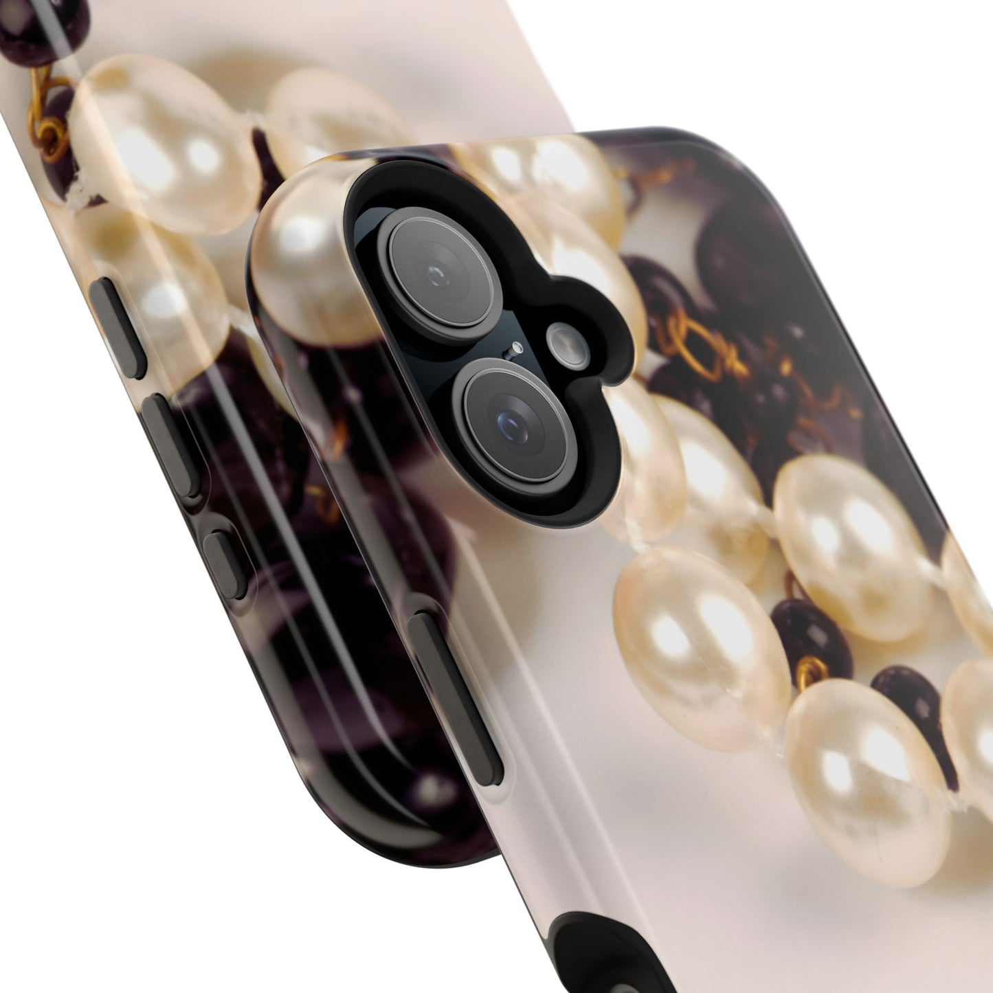Impact-Resistant Phone Case – Noir Pearl