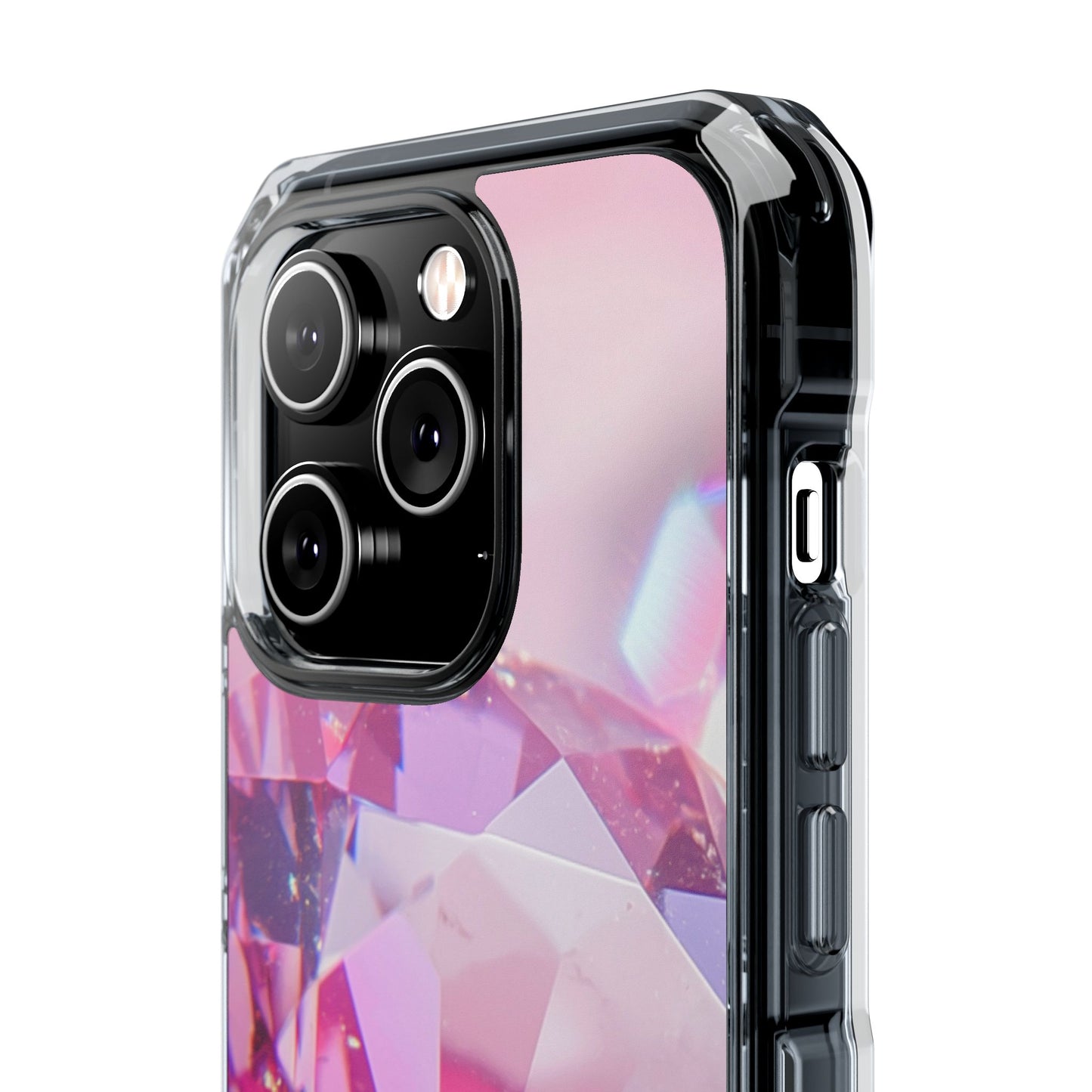 Clear Magnetic Phone Case – Pink Ice