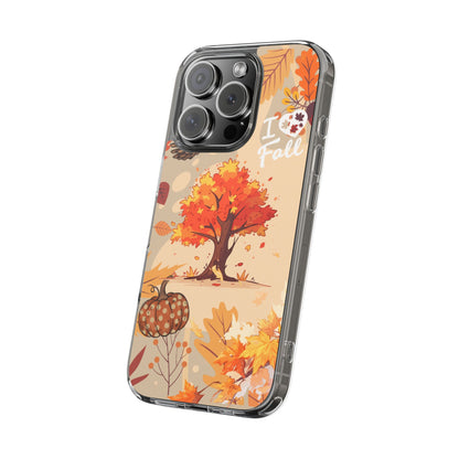 Clear Phone Case – Fall in Love
