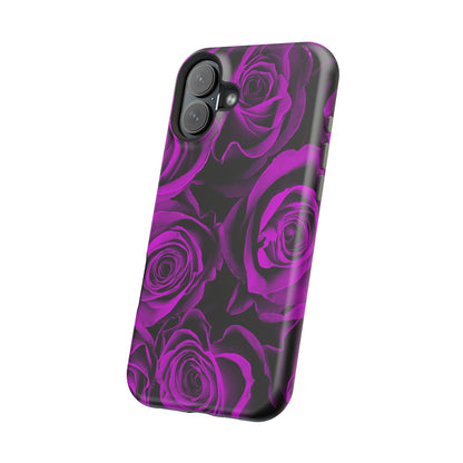 Wireless-Charging Compatible Case – Amethyst Roses