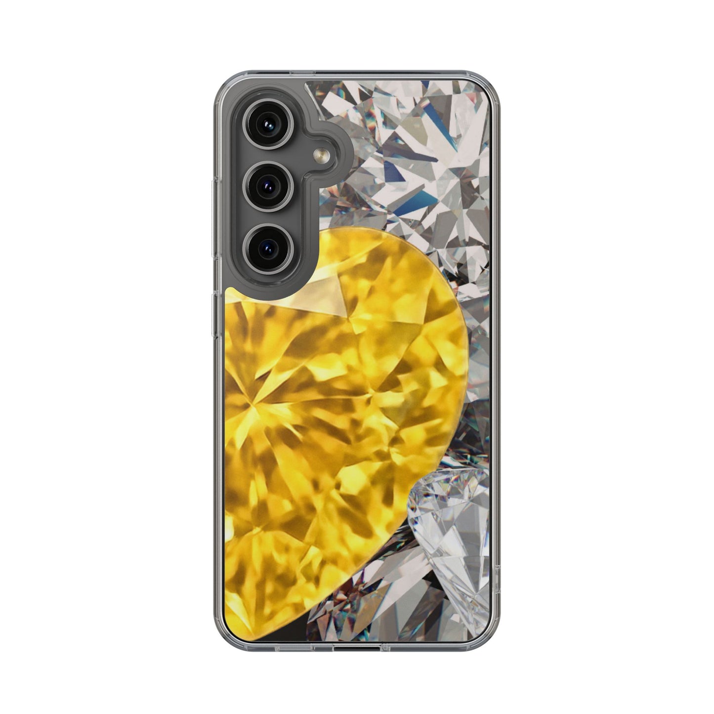 Clear Phone Case – Heart of Gold