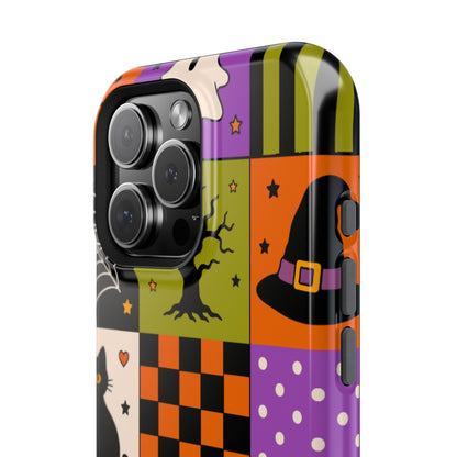 Impact-Resistant Phone Case – Spooky Patchwork