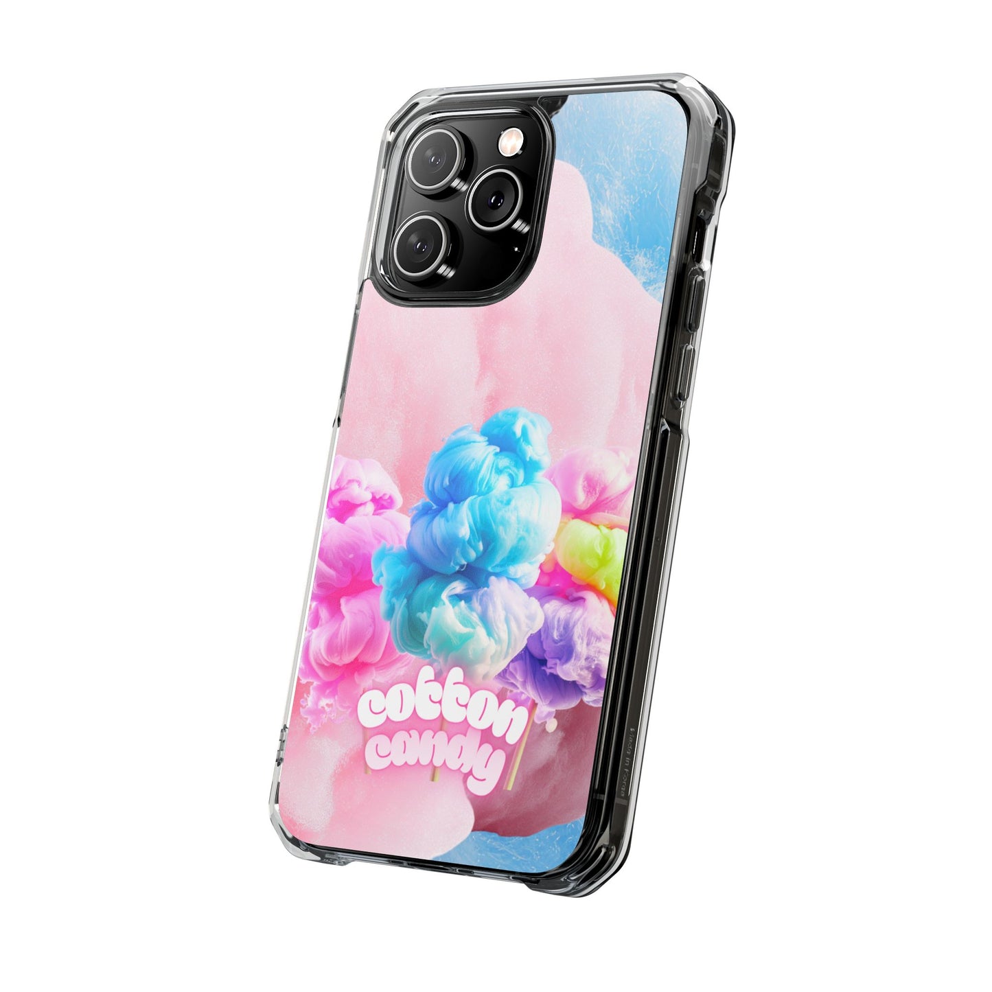 Clear Magnetic Phone Case – Cotton Candy Dream