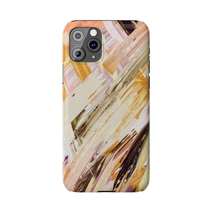 Slim Phone Case – Brush & Bronze