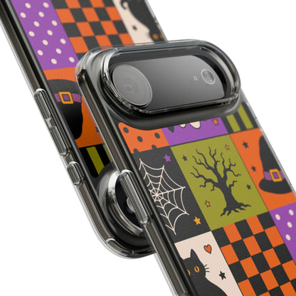 Clear Phone Case – Spooky Patchwork
