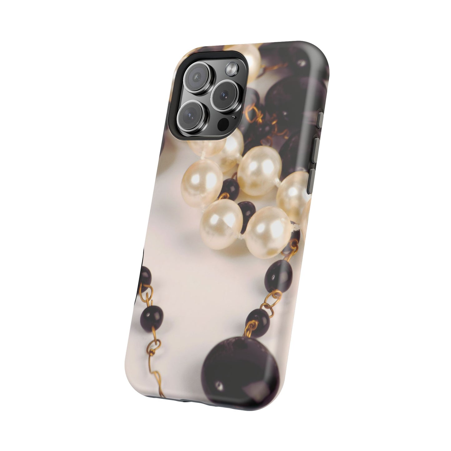 Wireless-Charging Compatible Case – Noir Pearl
