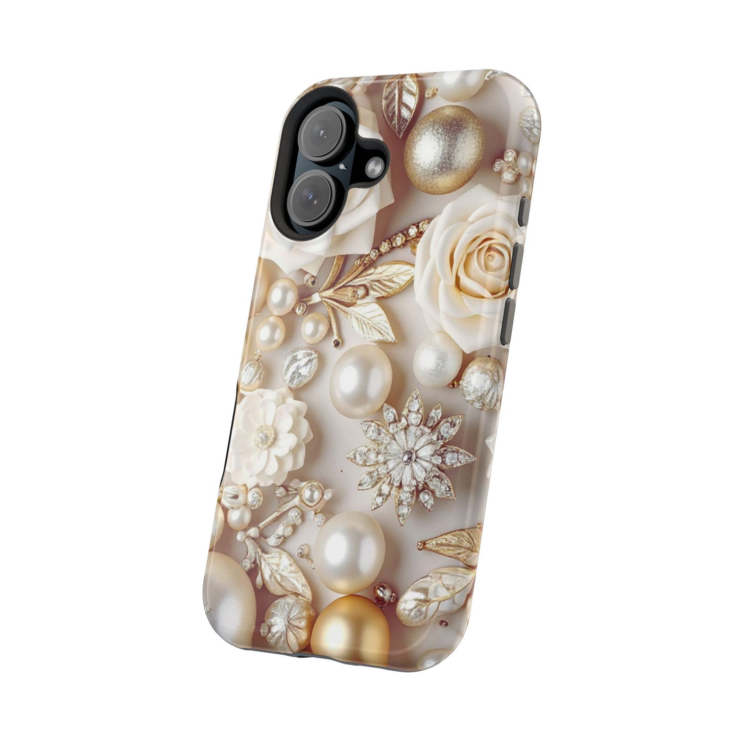 Wireless-Charging Compatible Case – Ivory Opulence