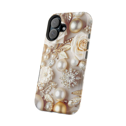 Wireless-Charging Compatible Case – Ivory Opulence