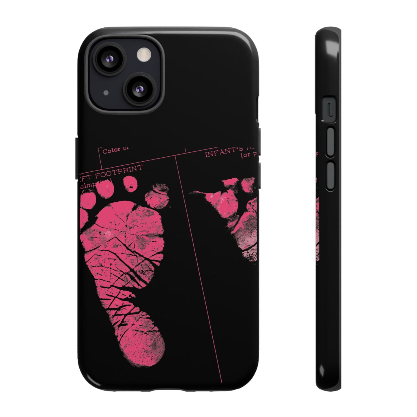 Protective Phone Case – Mom’s Little Pink Footprints