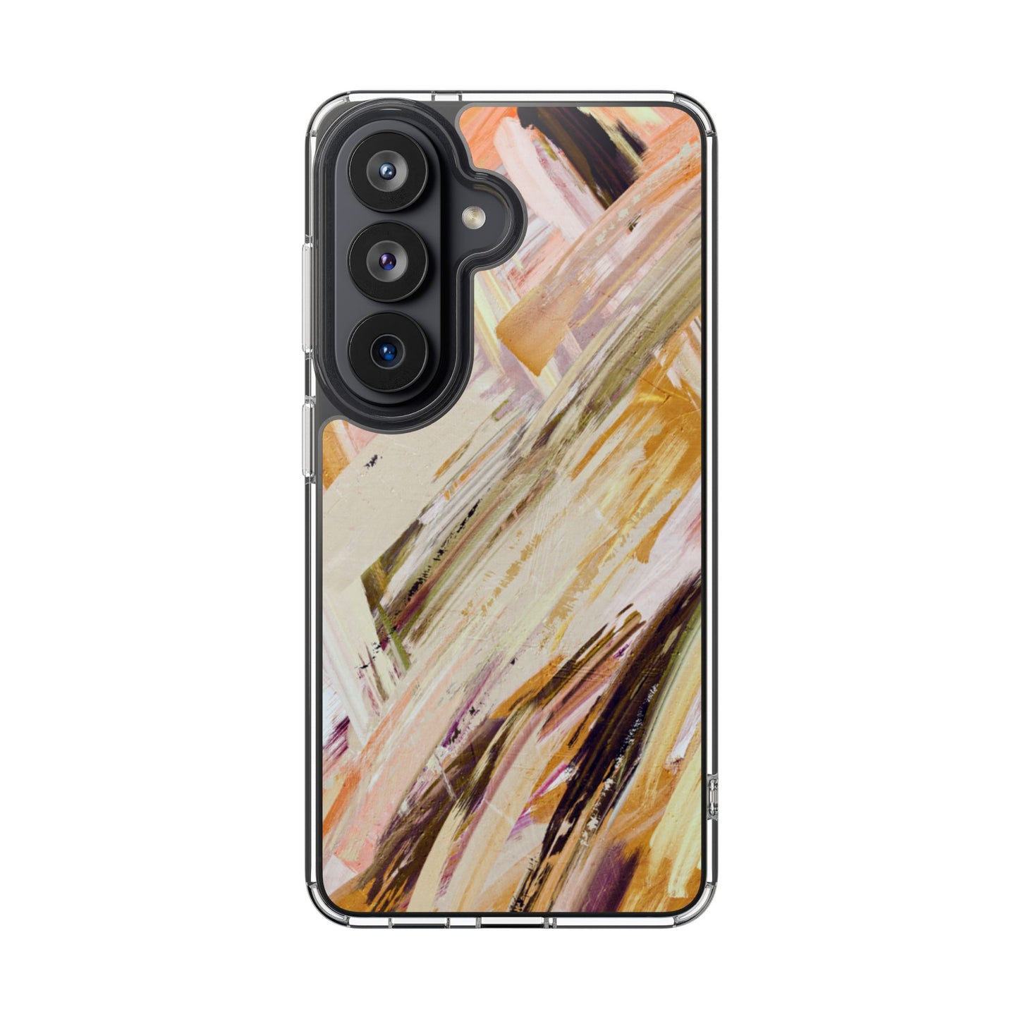 Clear Phone Case – Brush & Bronze