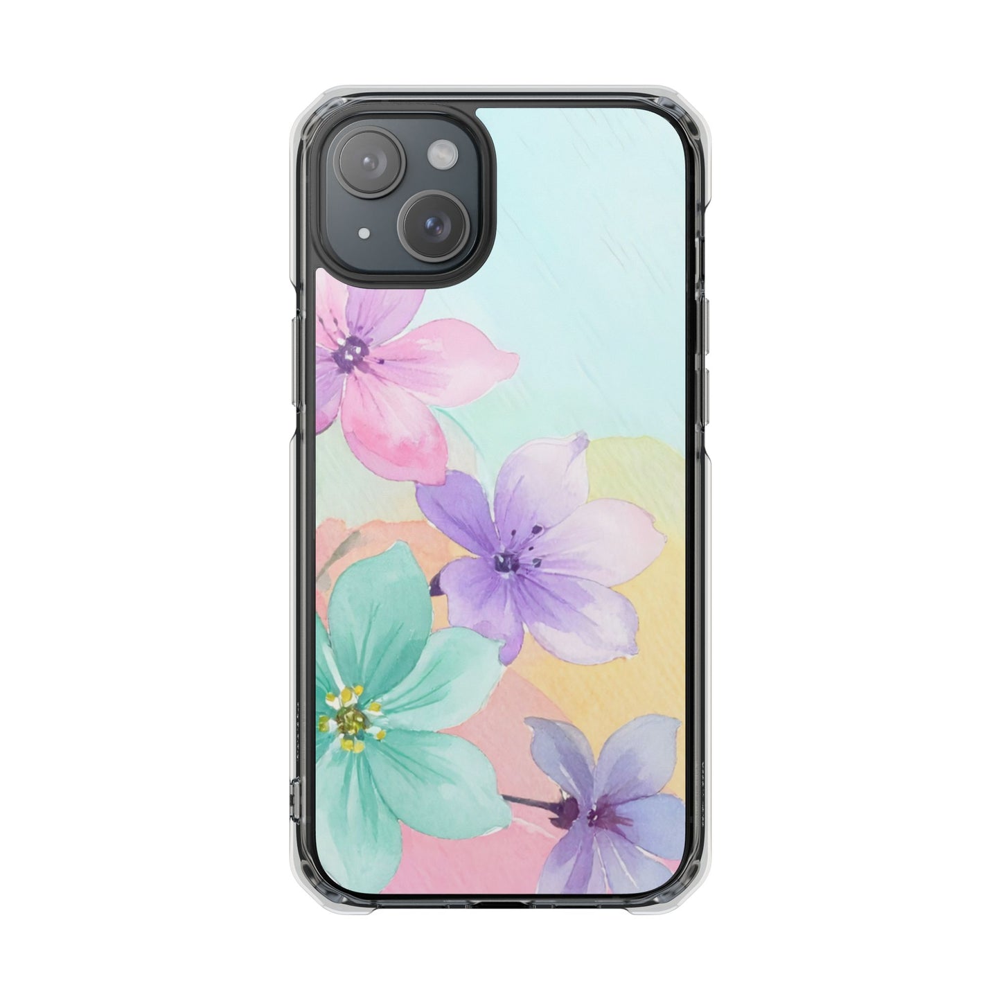 Clear Magnetic Phone Case – Water Petal