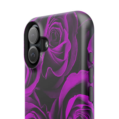 Impact-Resistant Phone Case – Amethyst Roses