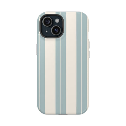 Wireless-Charging Compatible Case – Coastal Stripe
