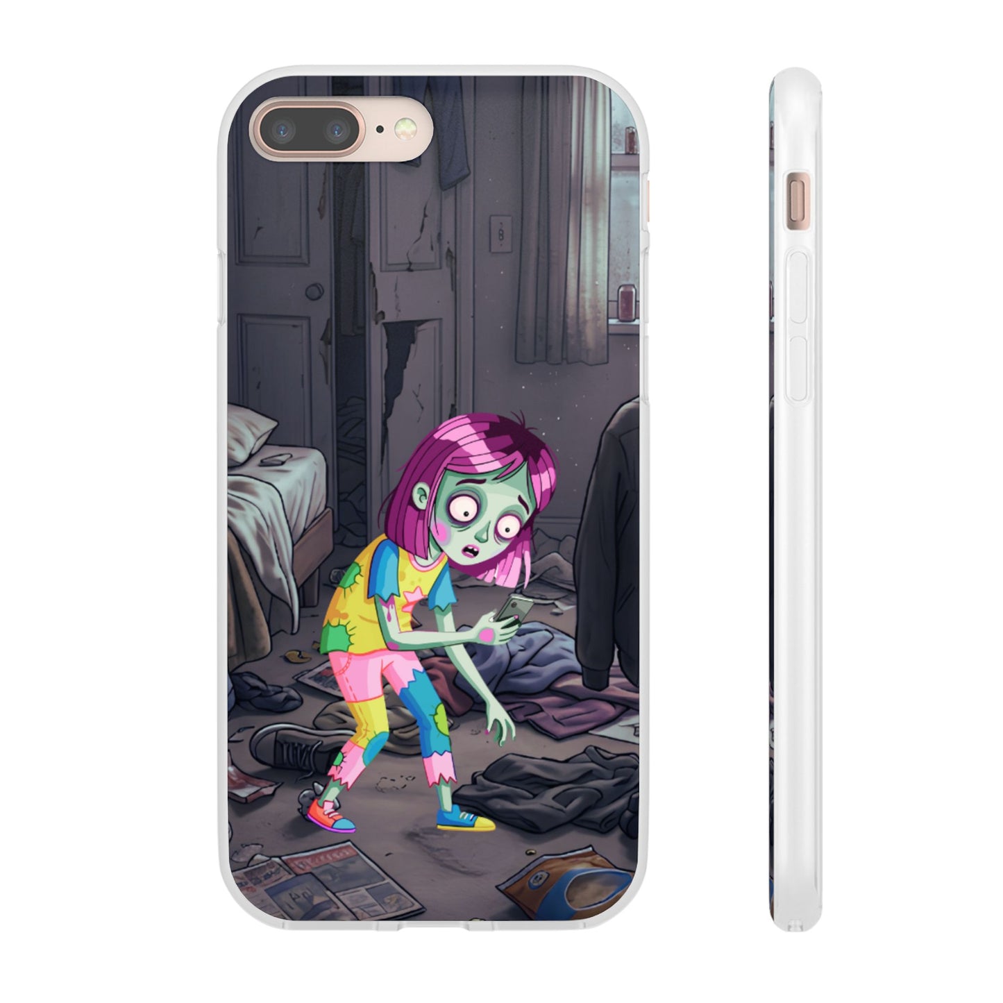 Zombie Girl Phone Case — Cute Creepy Cartoon Phone Cover