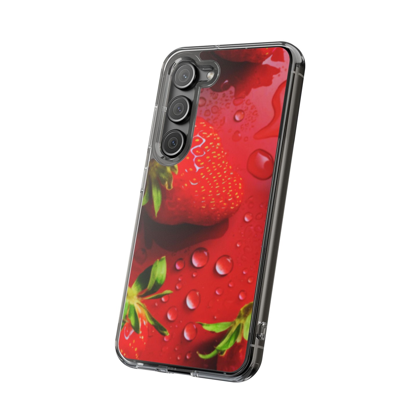 Clear Phone Case – Strawberry Drip
